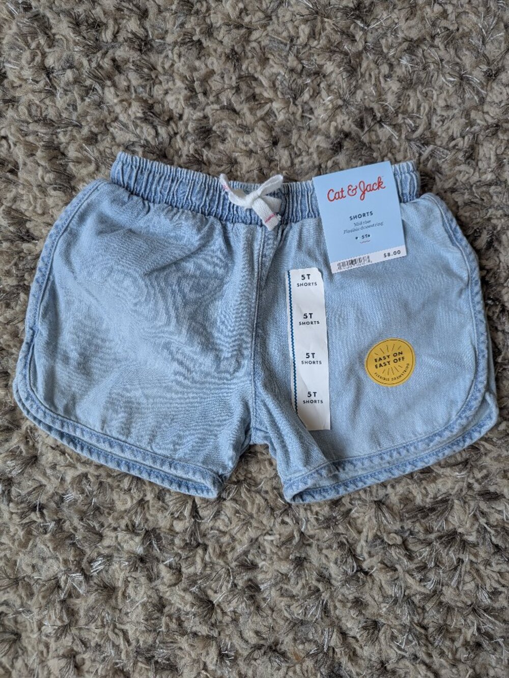 Cat & Jack chambray pull-on shorts